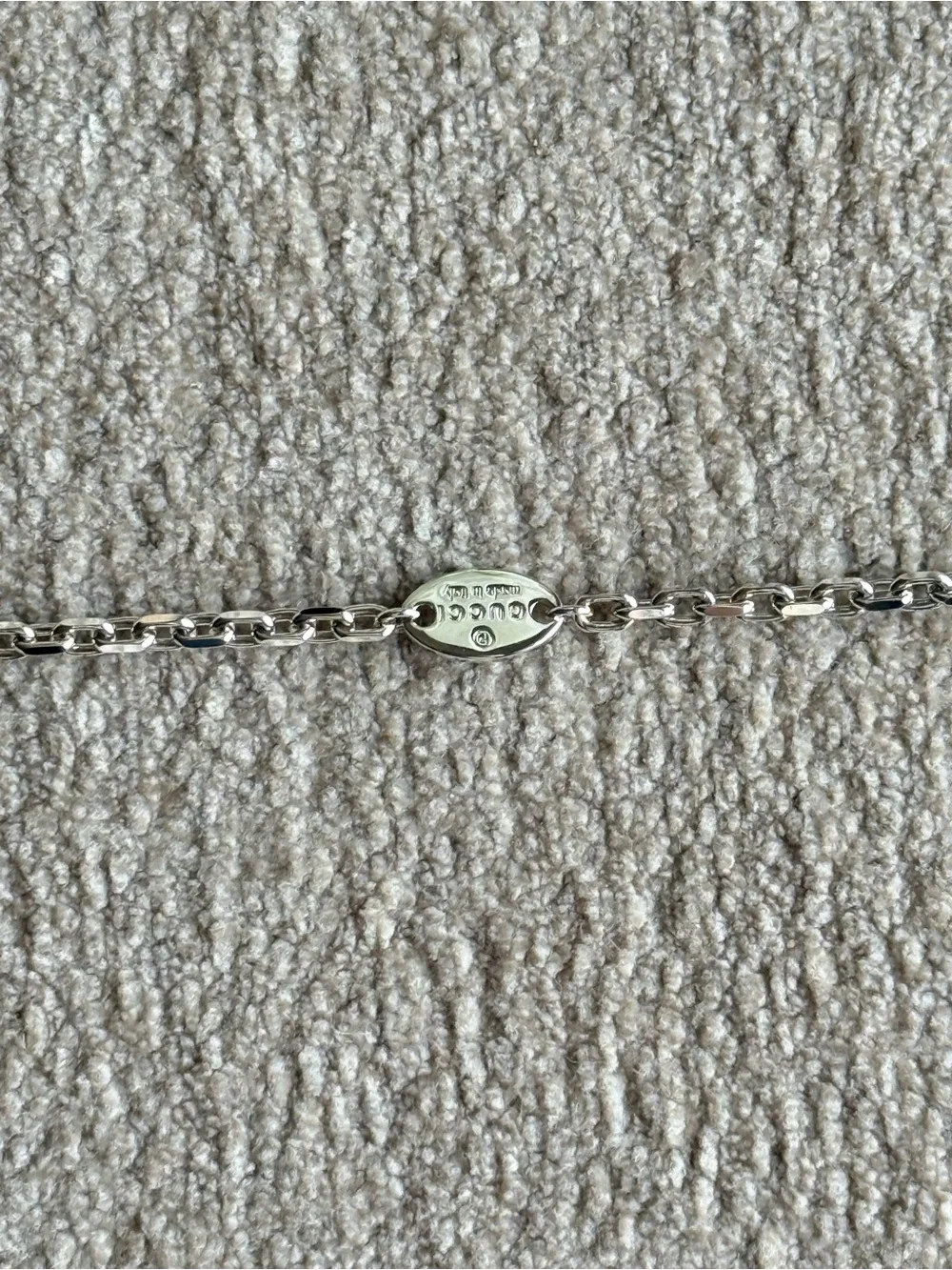 Gucci Silver Interlocking G Chain Bracelet Size Small Brand New